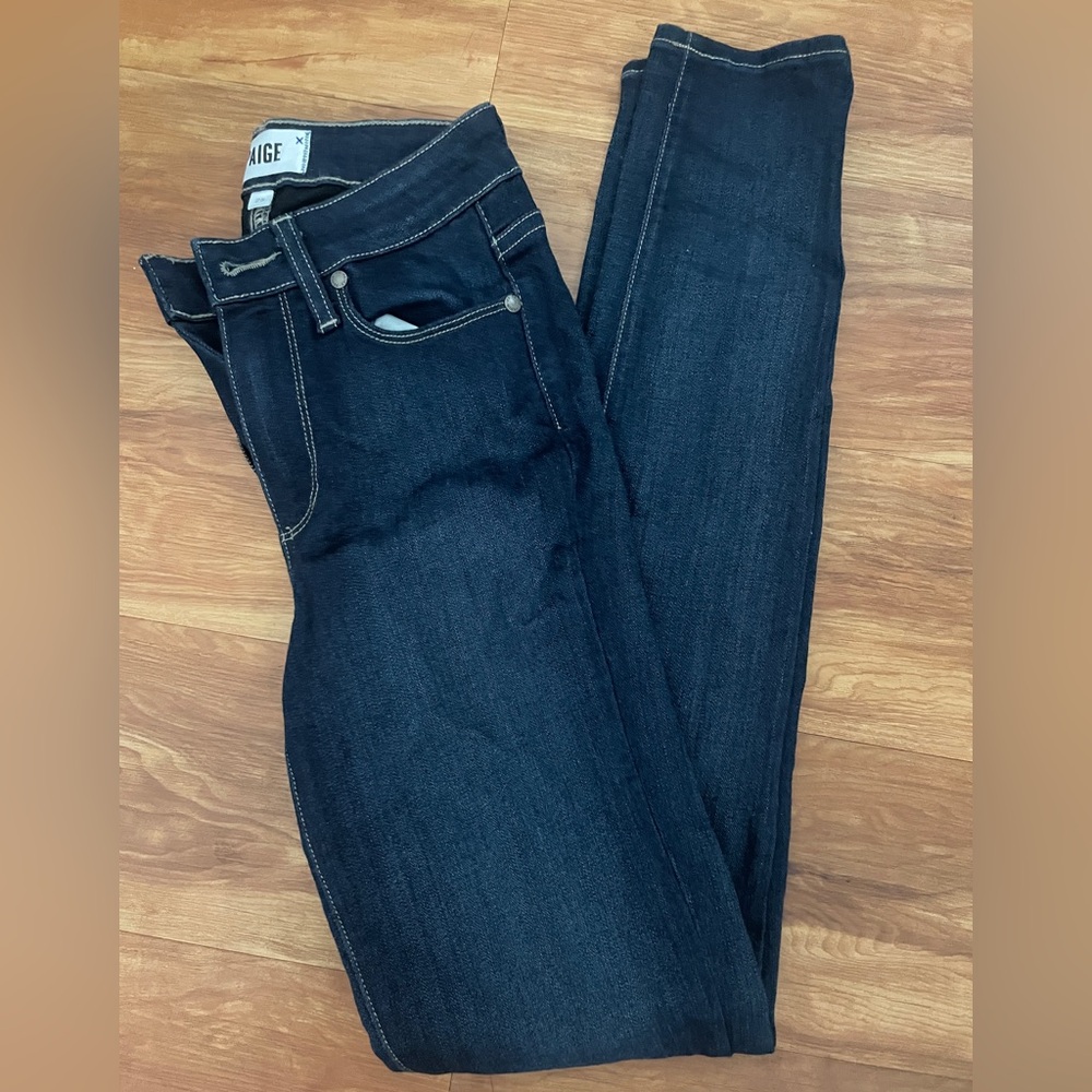 PAIGE Women's Deep Indigo Skinny Jeans